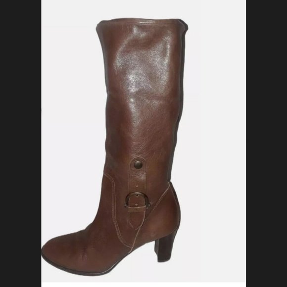 Carisma Leather Pull-On Boots Change Calf to Ankle Brown 7 1/2 Made in Italy - Picture 5 of 12